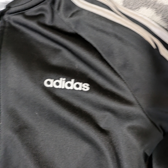 Adidas Black and White Track Jacket - Picture 2 of 5